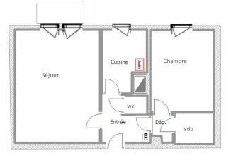 Appartement F2 - Montigny-lès-Metz (57950)